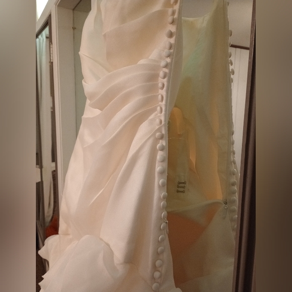 Ivory Organza White by Vera Wang for David's bridal - Picture 6 of 16